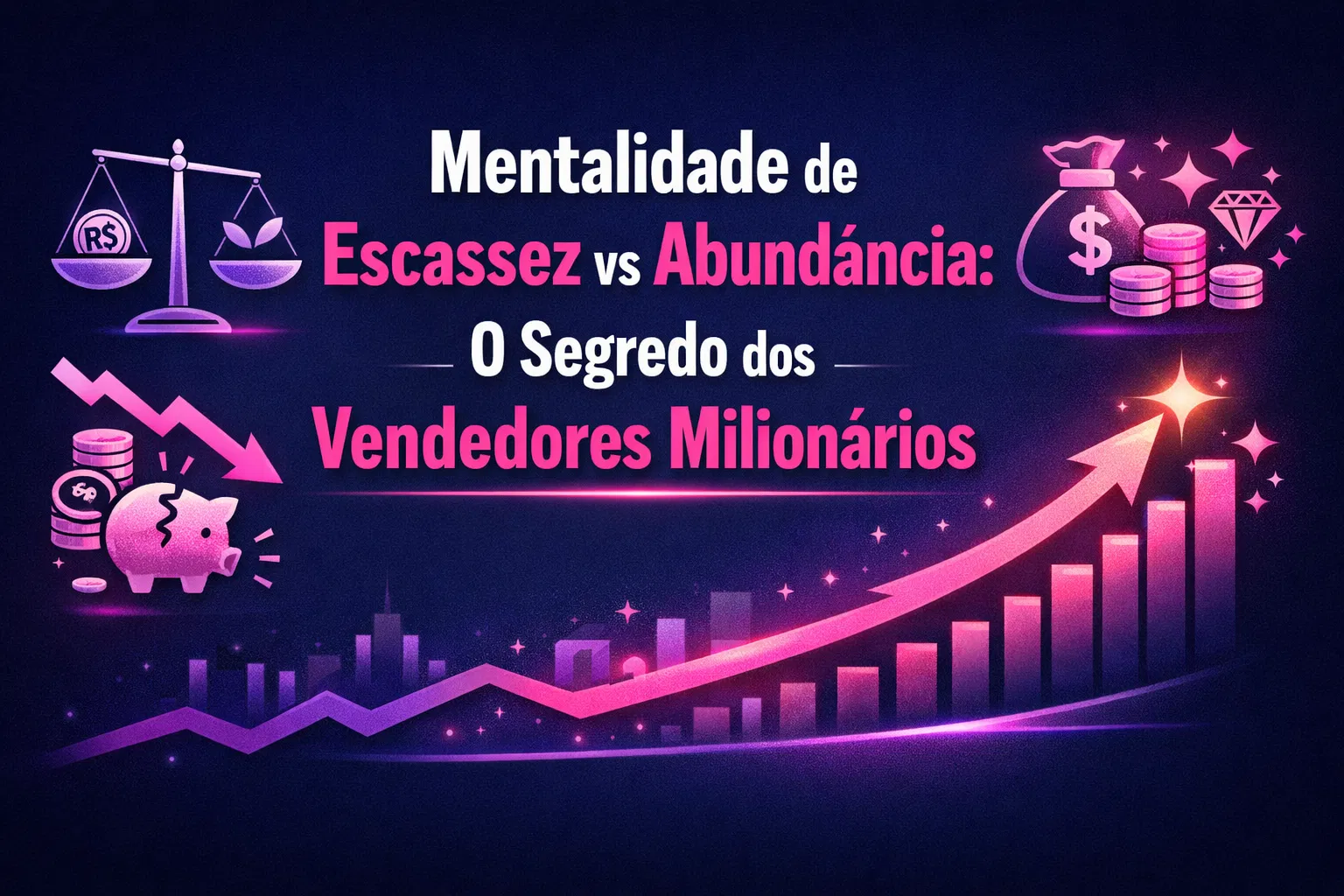 Mentalidade de Escassez vs Abundância: O Segredo dos Vendedores Milionários